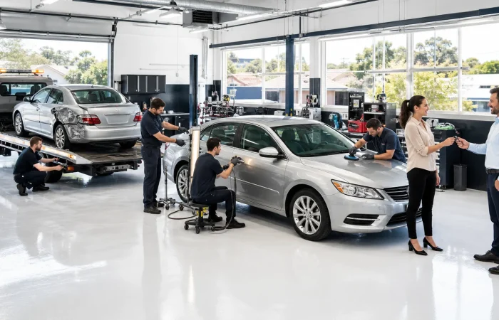 From Tow to Handover: Collision Repair Process Timeline